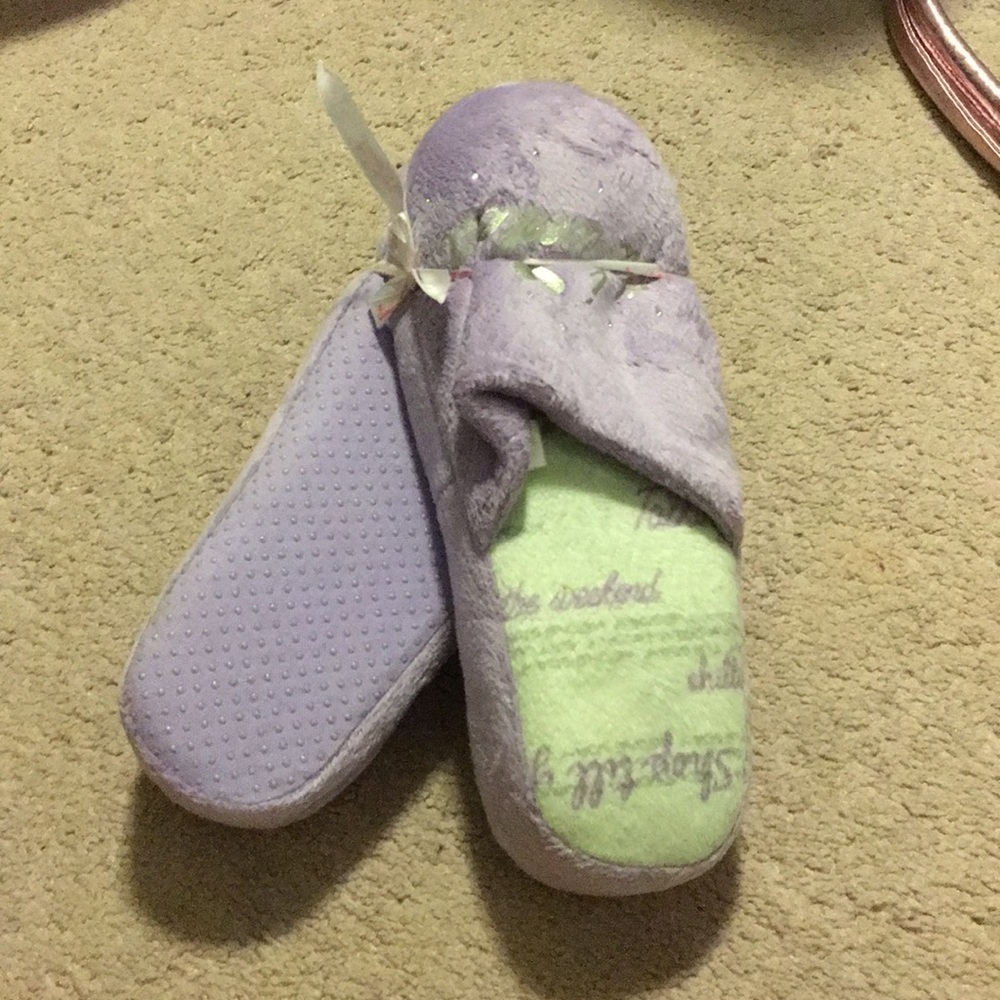 Limited Too Purple Furry Sandals